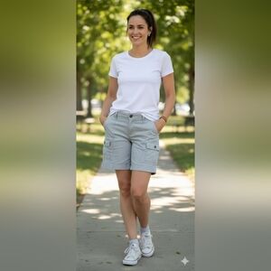 Lee Ultra Lux Flex To Go Cargo Shorts Gray (EUC)